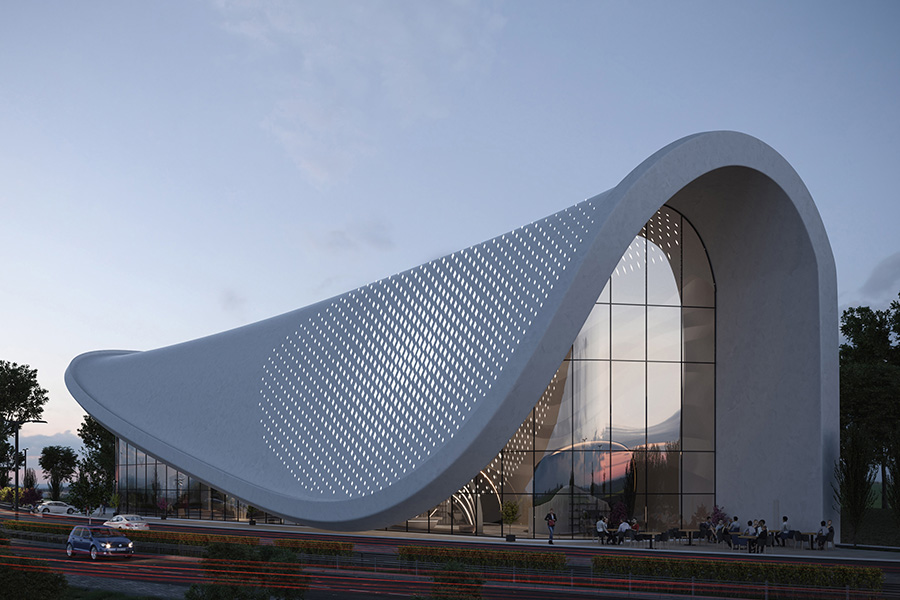 <span>Exterior</span> Wave Showroom